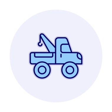 Yapı vinç simgesi, vektör illüstrasyon tasarımı