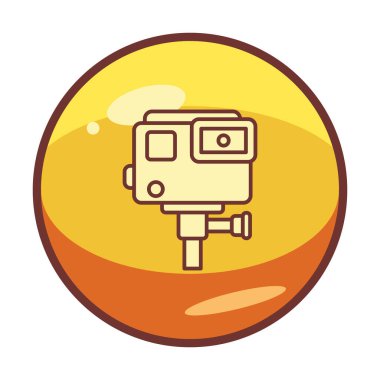 Action Camera icon vector illustration