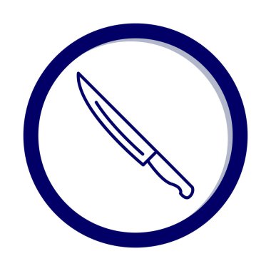 Bıçak simgesi, vektör illüstrasyonu 