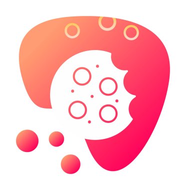 tatlı kurabiye izole vektör illüstrasyonu