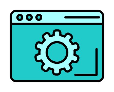 Tarayıcı Simge vektör çizimi ayarlanıyor