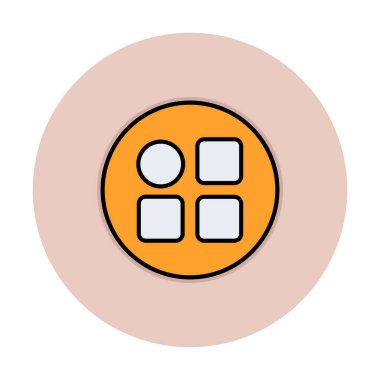 Menü web simgesi, vektör çizim