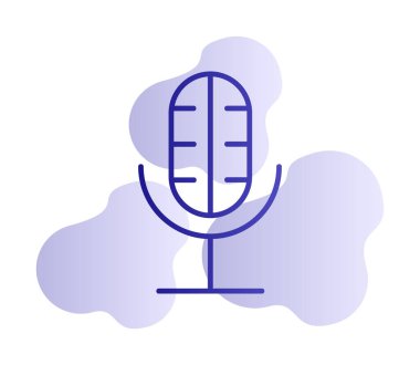 Illustration vector graphic of microphone icon