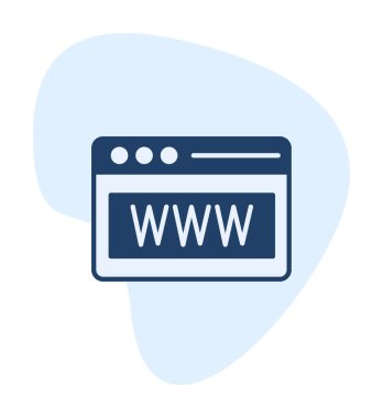 Web tarayıcı simgesi, vektör çizim