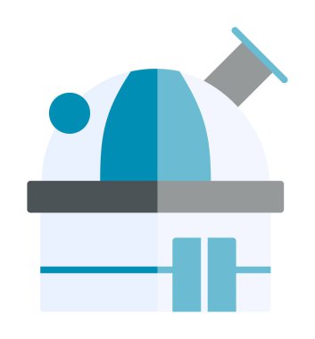 Uzay Gözlemevi simgesinin vektör çizimi                