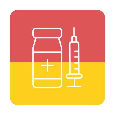 Grafik Aşılama simgesinin vektör çizimi