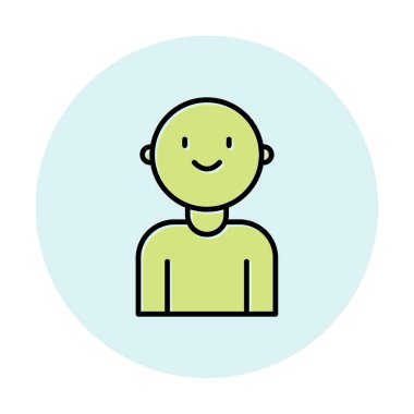 bebek oğlan simgesi, vektör illüstrasyonu