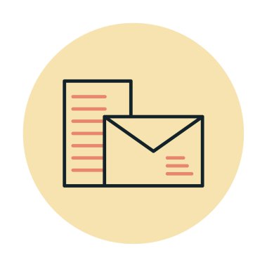 posta simgesi, vektör illüstrasyonu   