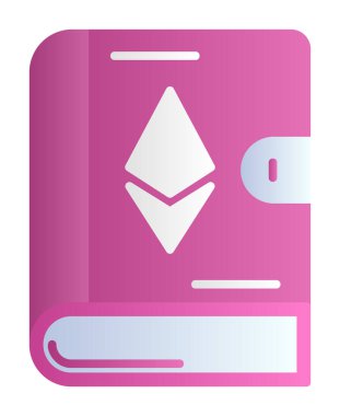 Kitap simgesi, vektör illüstrasyonunda ruhani işaret