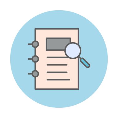 ofis kağıdı ve büyüteç