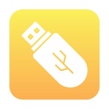 Web için usb flash simgesi.