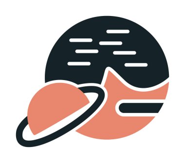 UFO simgesi vektör illüstrasyonu