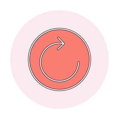 Modern simgenin vektör illüstrasyonu              