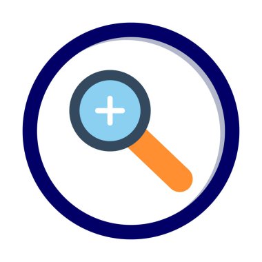 yakınlaştırma simgesi, vektör illüstrasyonu basit tasarım