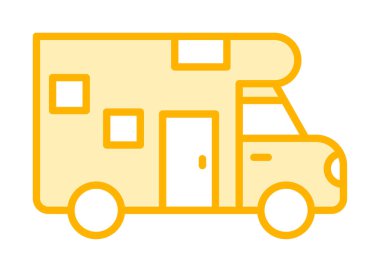 Van düz vektör simgesi