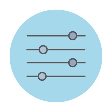 Ayar web simge vektör çizim 