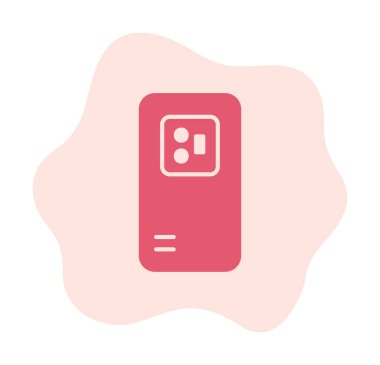 Mobil Arka Kamera simgesi, vektör illüstrasyon tasarımı