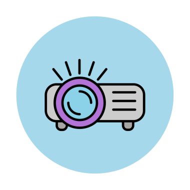 Projector  web icon vector illustration