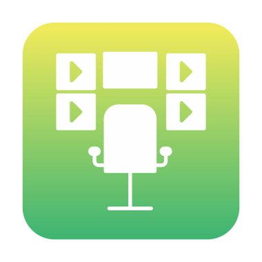 Gözetleme odası. Web simgesi basit illüstrasyon