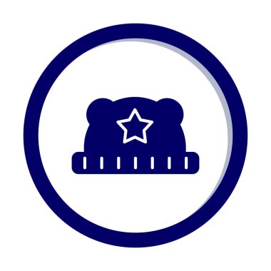 Bebek Şapka. Web simgesi basit illüstrasyon 