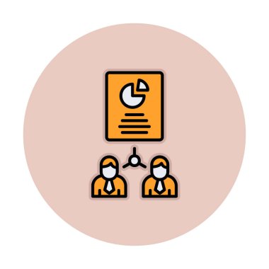 Work Distribution web icon, vector illustration 