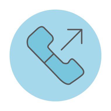 giden arama simge vektör çizim