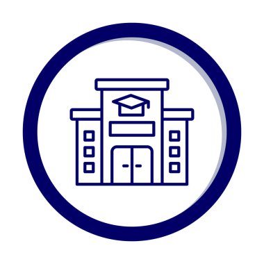 okul simgesi vektör illüstrasyonu