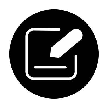 Simgeyi kalem, vektör illüstrasyonu basit tasarım ile düzenle