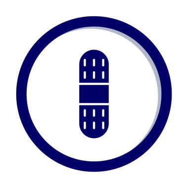 Bandaj Sıvası Minimalistik Düz Çizgi Dış Hattı Simgesi Simgesi