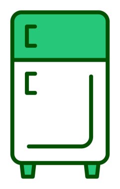 buzdolabı vektör simgesi çizelgesi çizimi