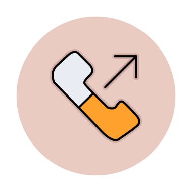 giden arama simge vektör çizim