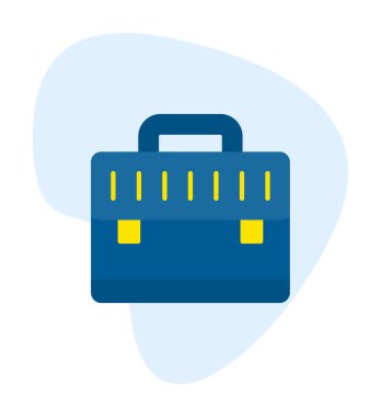 evrak çantası simgesi izole edilmiş web illüstrasyonu