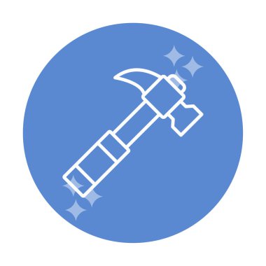 Çekiç ikonu vektör illüstrasyonu