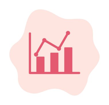 Grafik. Web simgesi basit illüstrasyon 