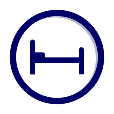 yatak ağı ikonu vektör illüstrasyonu