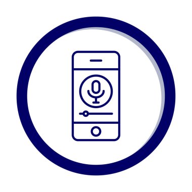 Web tasarımı için mobil kayıt vektör simgesi