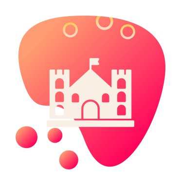 Kale simgesi. Vektör çizim