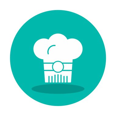 Şef şapka web simgesi beyaz arkaplanda izole edildi