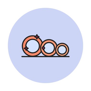 Temiz tabak simgesinin vektör illüstrasyonu