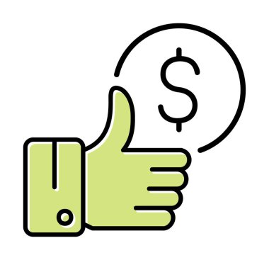 Basit En İyi Fiyat simgesi, vektör illüstrasyonu