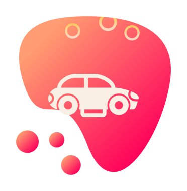 - Araba. Web simgesi basit illüstrasyon 