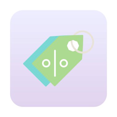 Etiket. Web simgesi basit illüstrasyon                