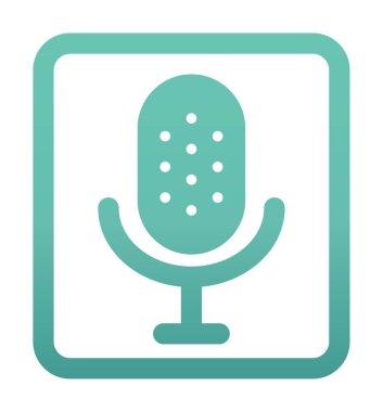 Illustration vector graphic of microphone icon