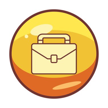 evrak çantası web basit simge illüstrasyonu