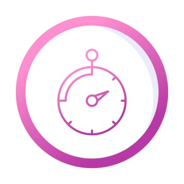 Saat, zamanlayıcı simgesi vektör çizimi 