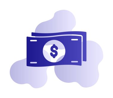 Dolar banknot işareti vektör illüstrasyon tasarımı