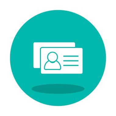 Arkaplanda İş Kartları vektör resimleme simgesi. 