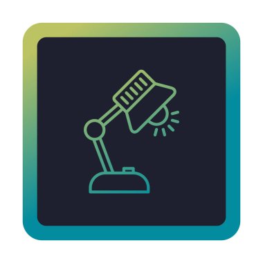 tablo lambası vektör illüstrasyonu