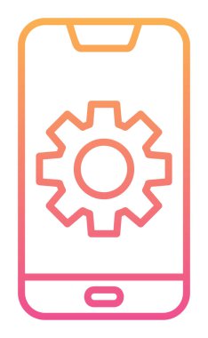 Mobil Ayar Simge vektör çizimi