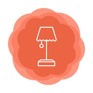 tablo lambası vektör illüstrasyonu